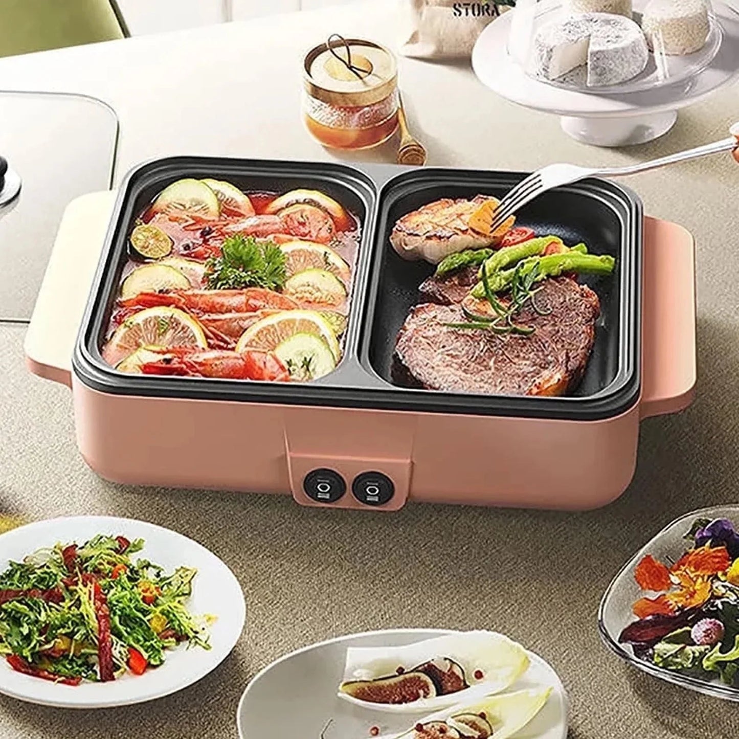 Dessini Regina - طبق تسخين ووعاء شواء