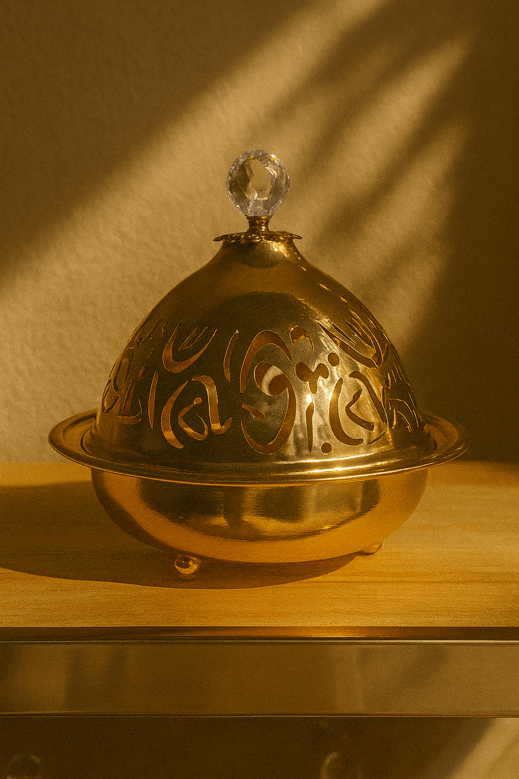 Luxury Arabic-Inspired Gold Food Warmer