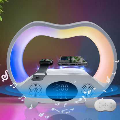 LED Multi-function Wireless Charger Night Light Bluetooth
