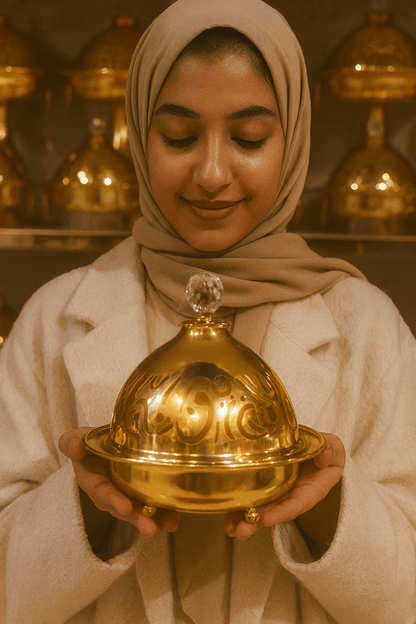 Luxury Arabic-Inspired Gold Food Warmer
