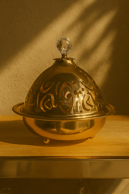Luxury Arabic-Inspired Gold Food Warmer