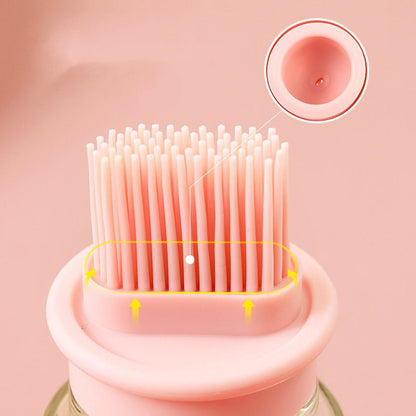 زجاجة زيت محمولة مع فرشاة