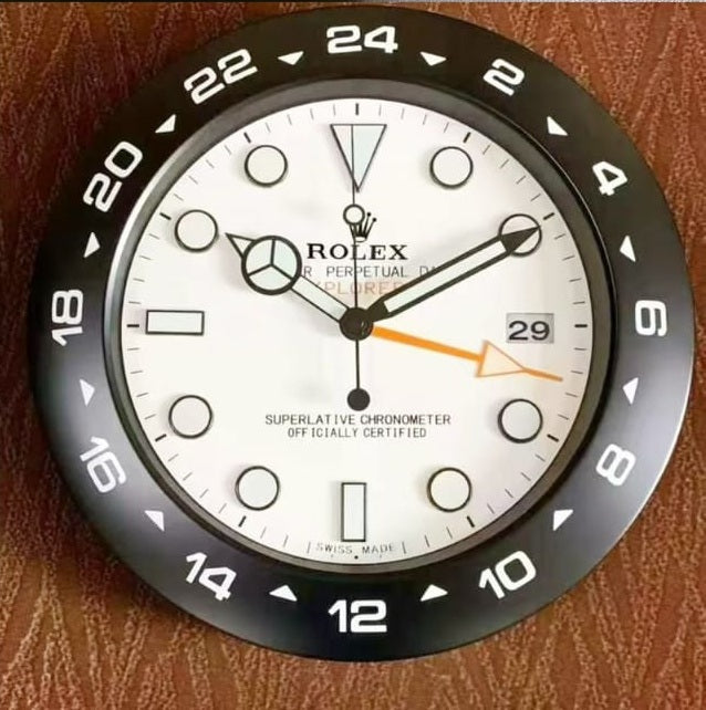 Rolex-Style Explorer Wall Clock