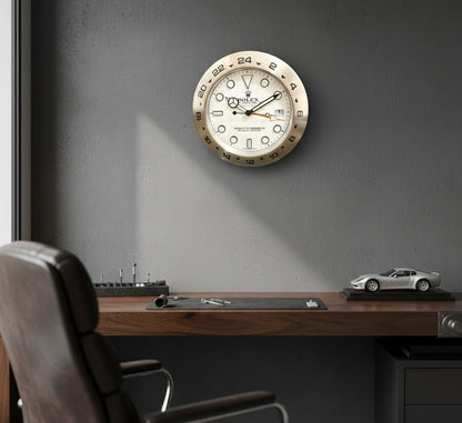 Rolex-Style Explorer Wall Clock