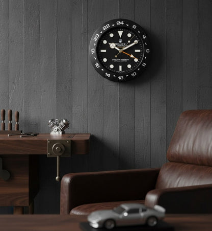 Rolex-Style Explorer Wall Clock