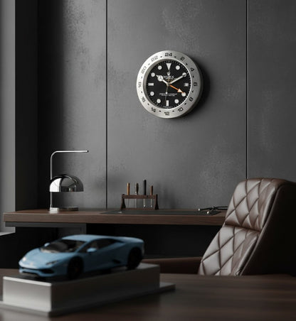 Rolex-Style Explorer Wall Clock